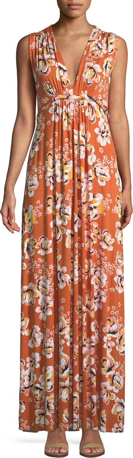 Rachel Pally Long Sleeveless Zahara-Print Dress