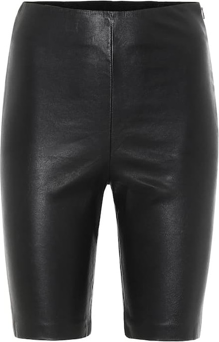 Grlfrnd Carter leather biker shorts