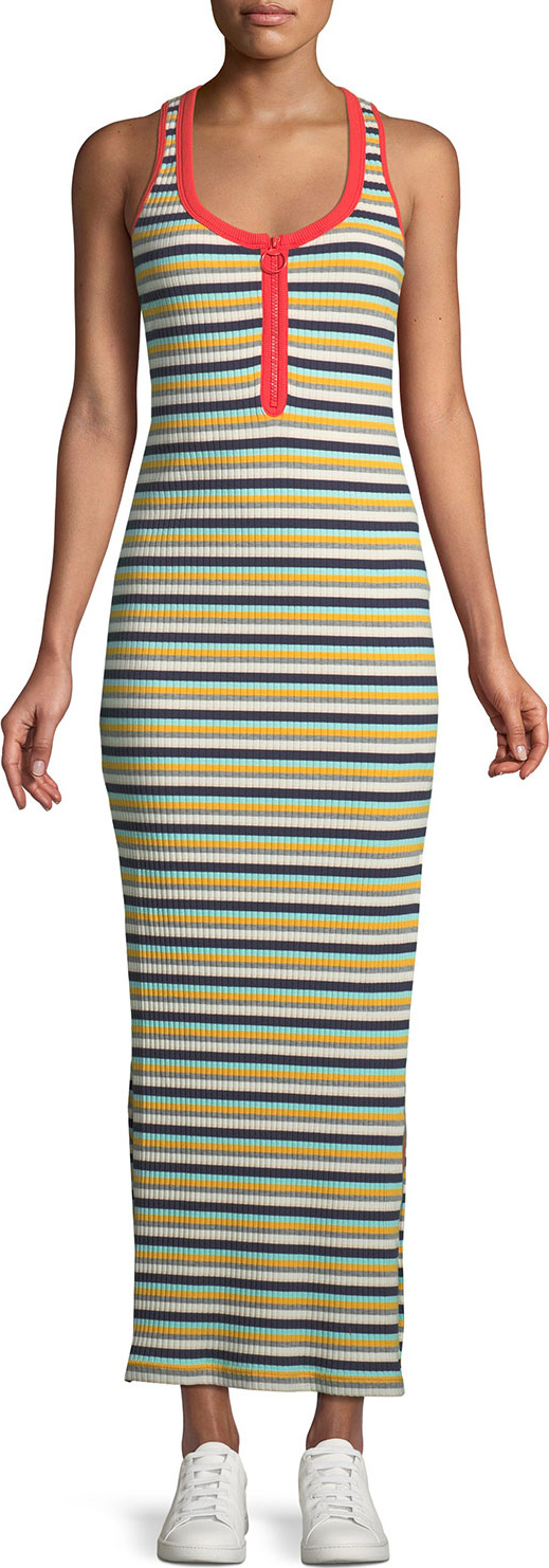 Splendid Banda Striped Sleeveless Maxi Dress