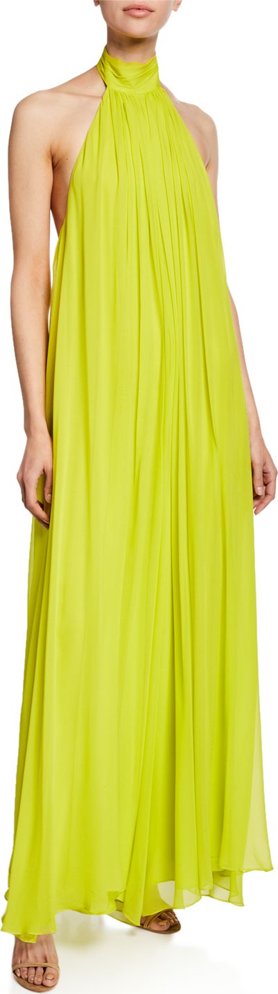 Cushnie Halter Wide-Leg Jumpsuit