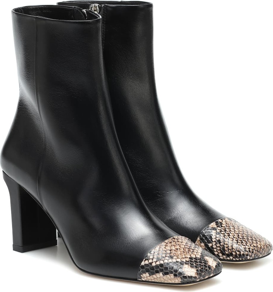 Aeyde Belle leather ankle boots