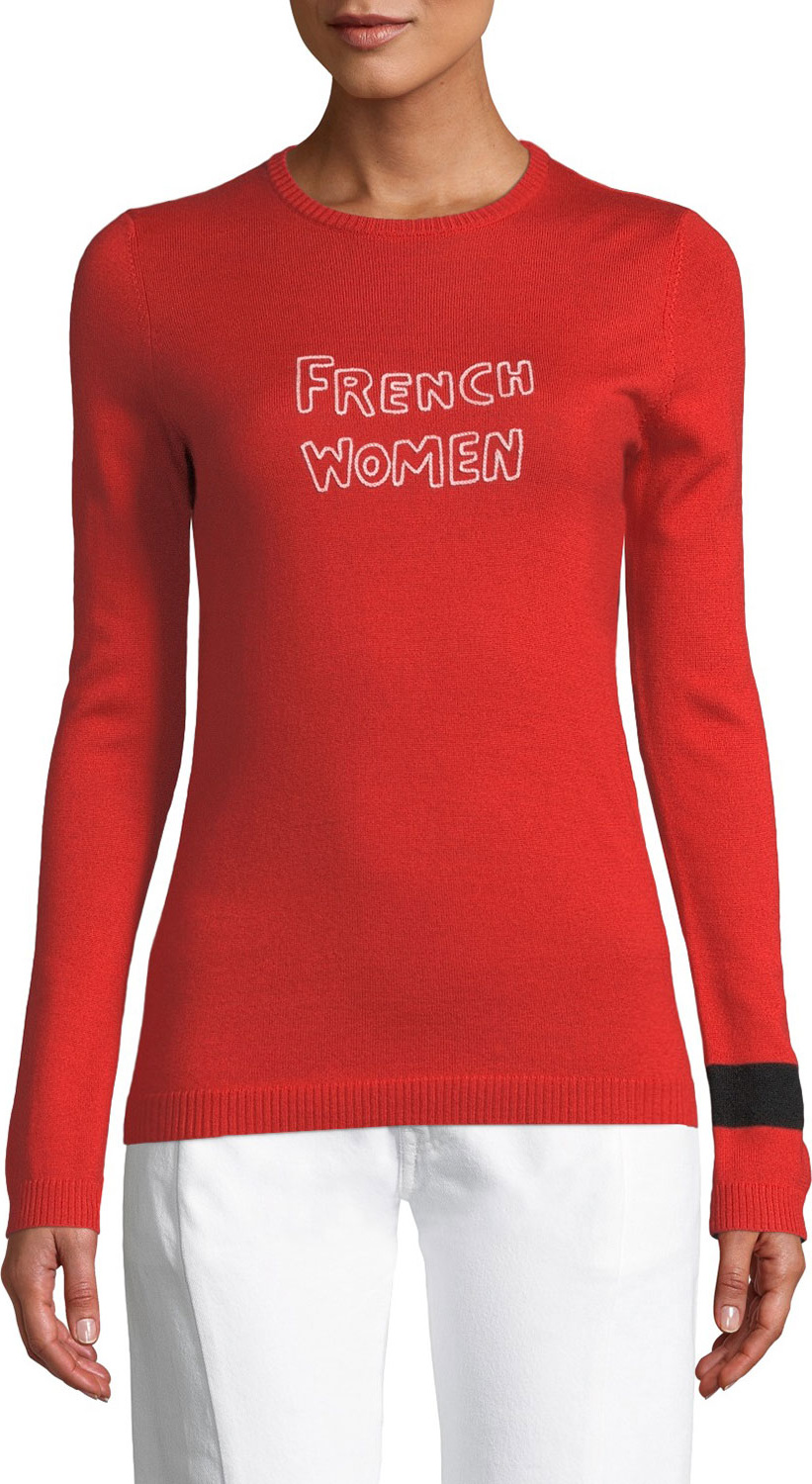 Bella Freud French Women Graphic Wool Sweater