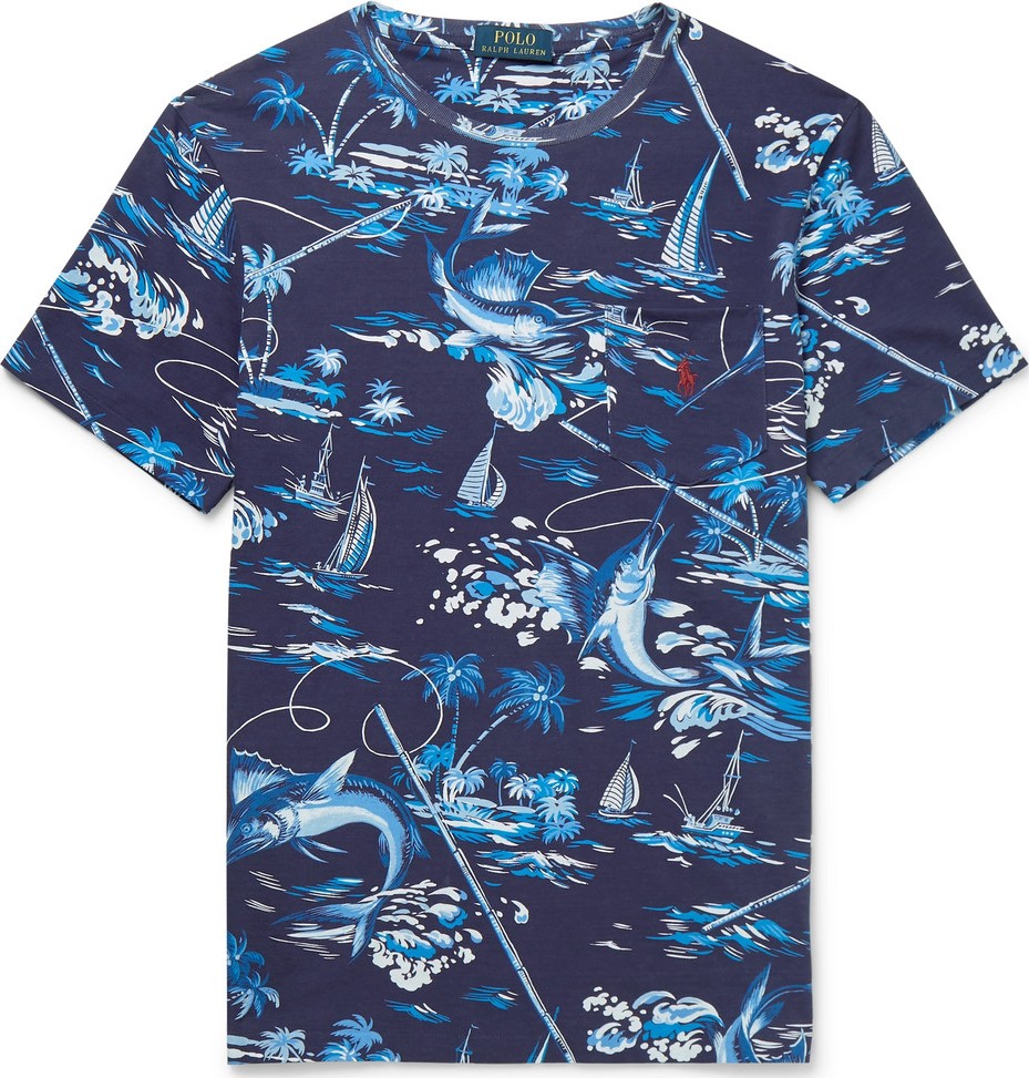 Polo Ralph Lauren Slim-Fit Printed Cotton-Jersey T-Shirt