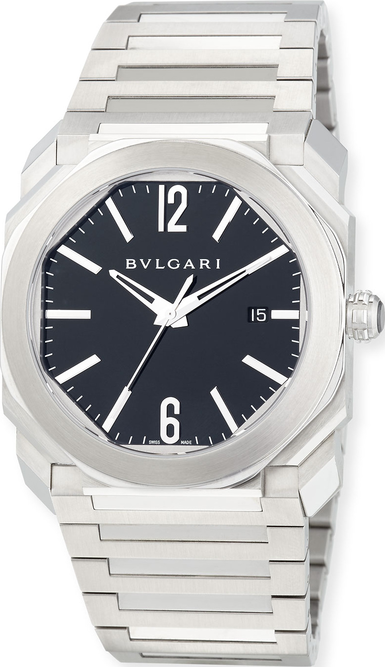 BVLGARI 41mm Stainless Steel Octo Solotempo Watch