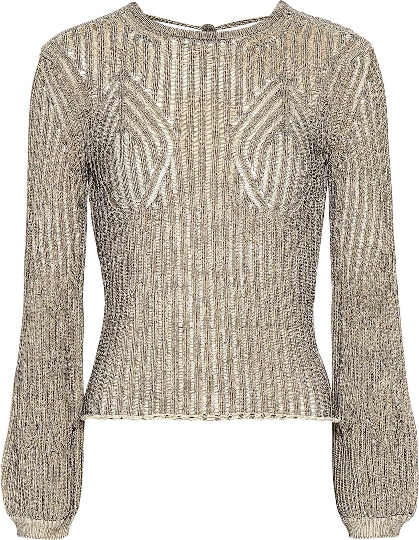 Chloe Cotton-blend knit top