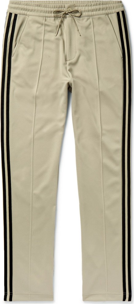 Y-3 Slim-Fit Striped Tech-Jersey Track Pants