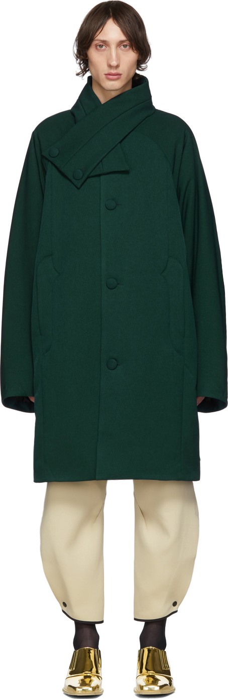 Kiko Kostadinov Green Padded Midnight Coat