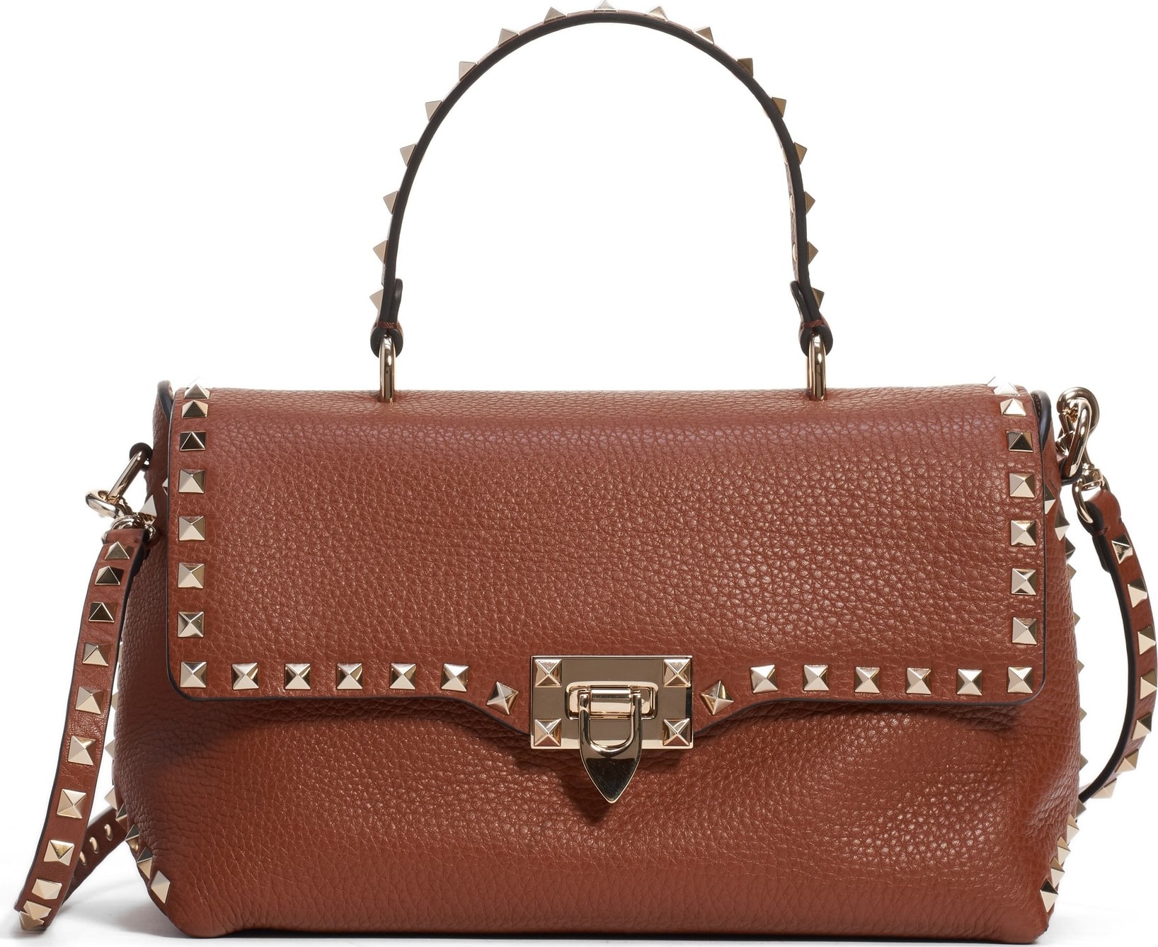 Valentino Medium Rockstud Leather Shoulder Bag