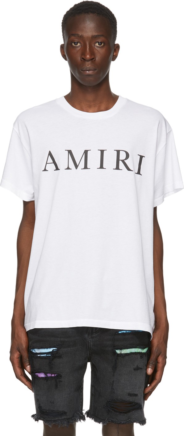 Amiri White Large Logo T-Shirt