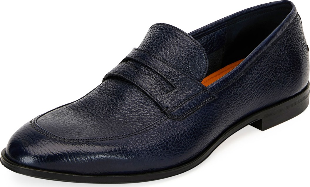 Bally Men's Webb Leather Penny Loafers, Dark Blue