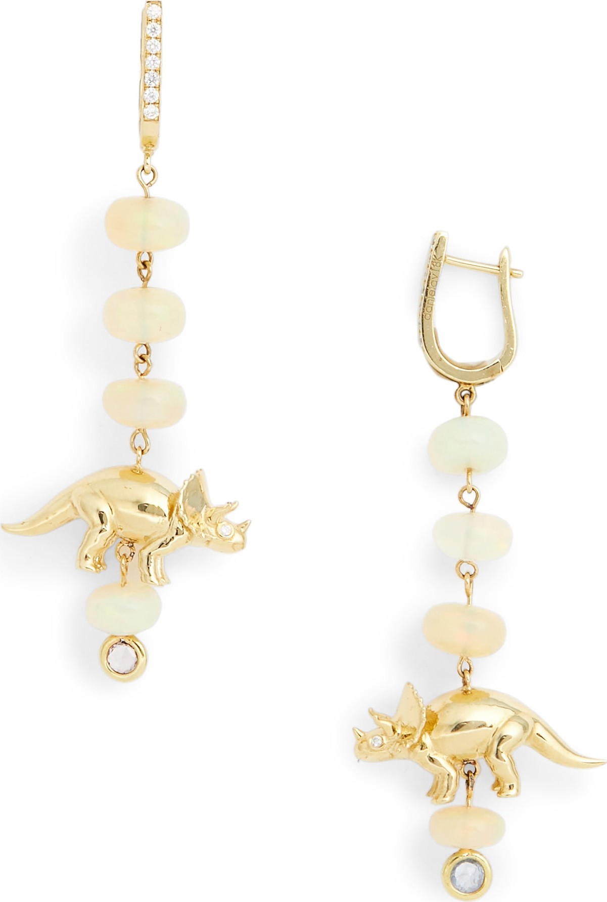 Daniela Villegas x Jurassic Park 25th Anniversary Sweet Triceratops Drop Earrings