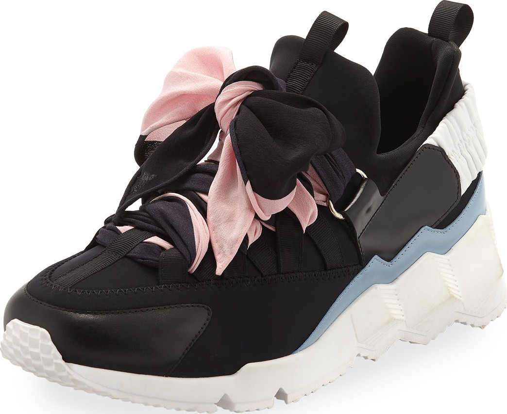 Pierre Hardy Trek Chunky Bow Sneakers