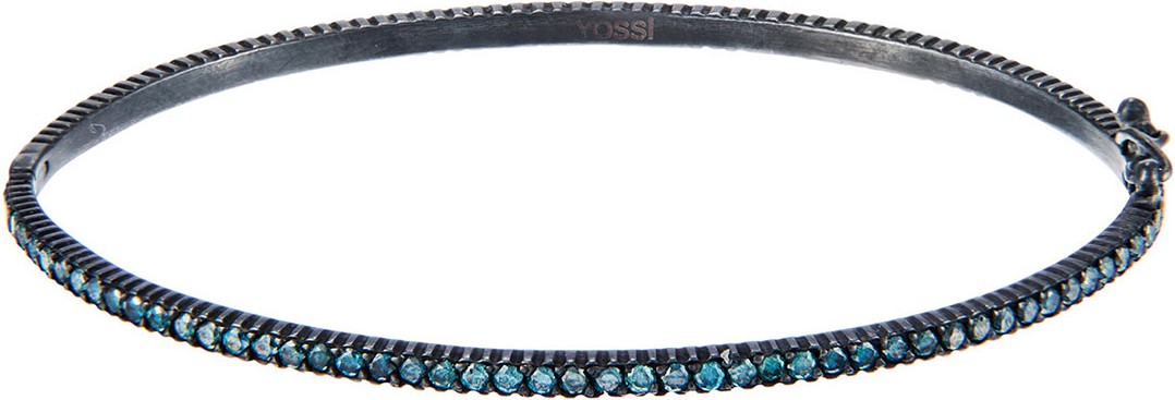 Yossi Harari Lilah Gilver Blue Diamond Bangle