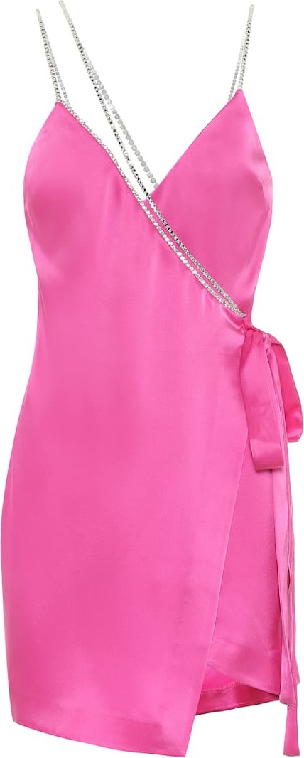 David Koma Embellished satin minisress