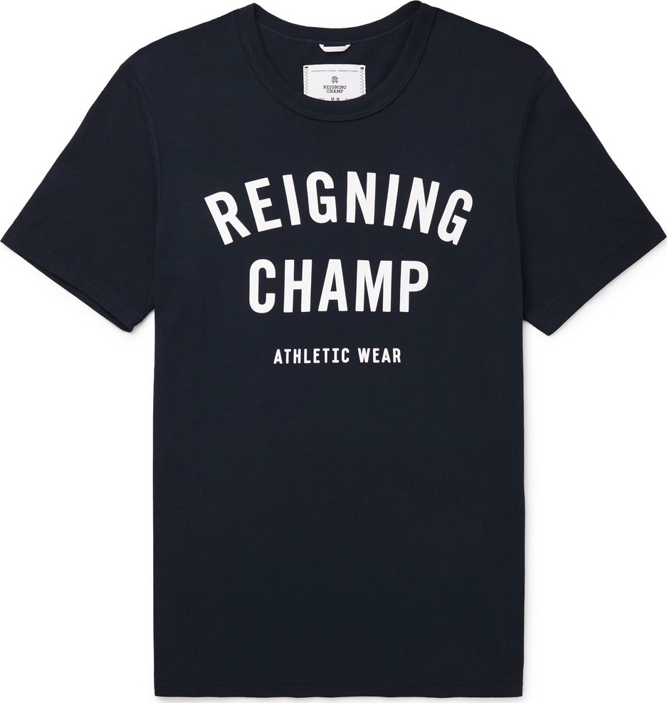 REIGNING CHAMP Logo-Print Cotton-Jersey T-Shirt