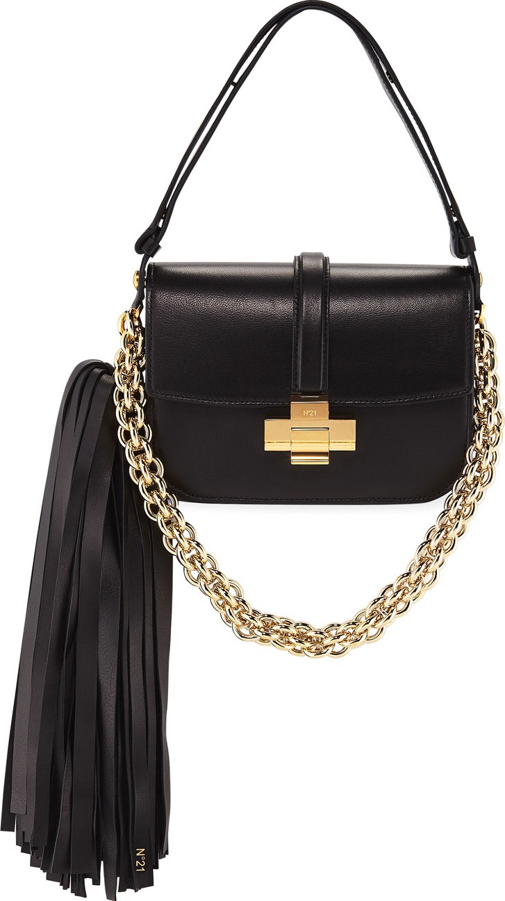 Nº21 Pompom Chain Shoulder Bag