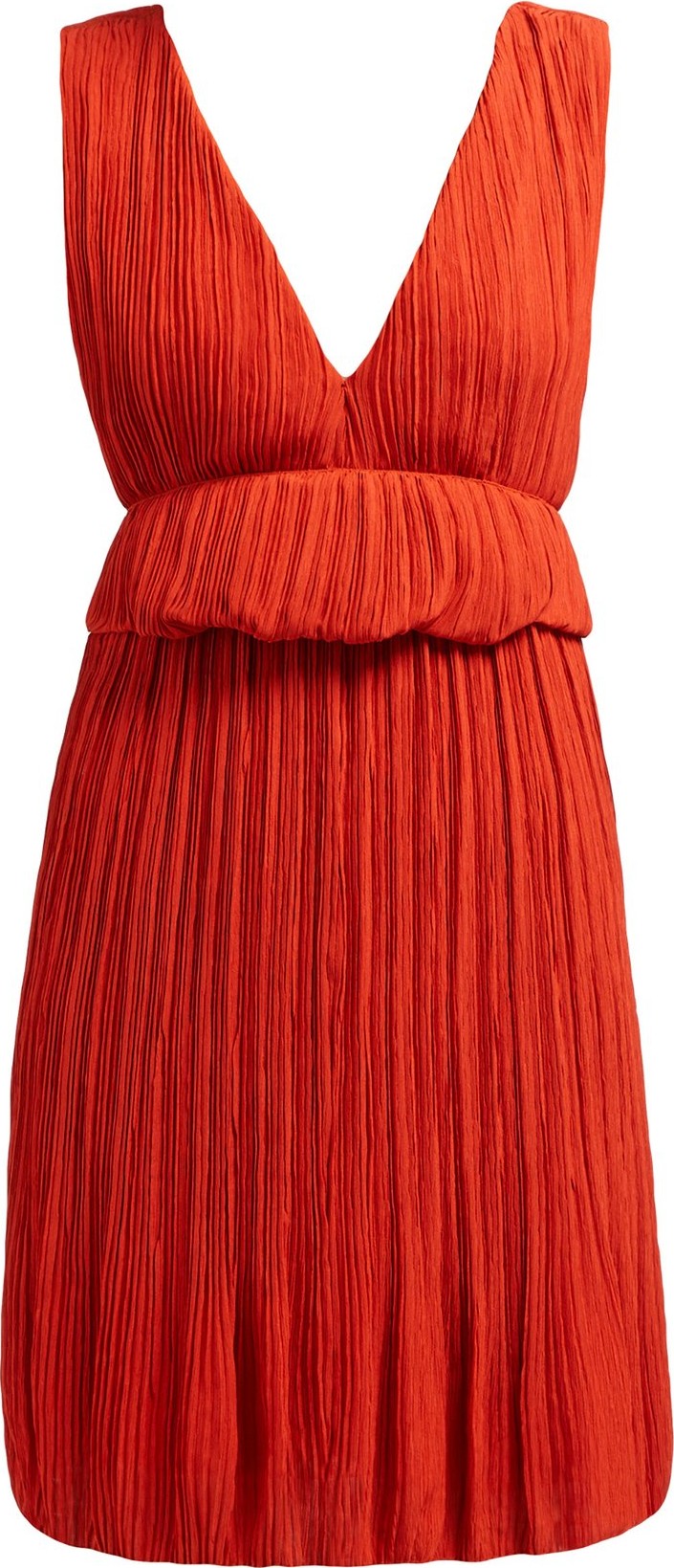 Chloe Plissé-crepe mini dress