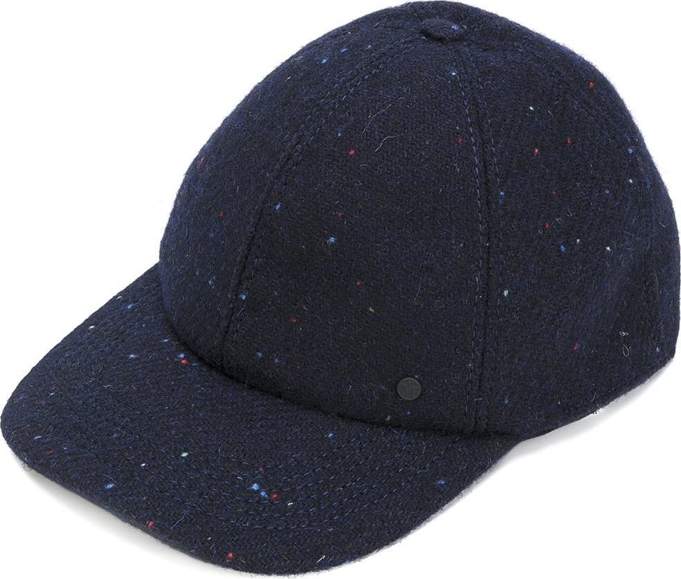 Maison Michel speckled curved peak felt cap