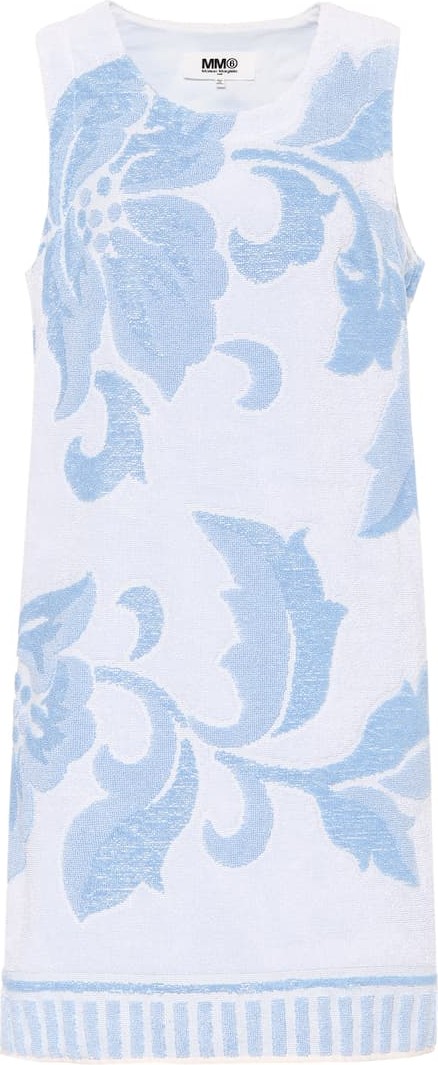 MM6 Maison Margiela Floral cotton terry minidress