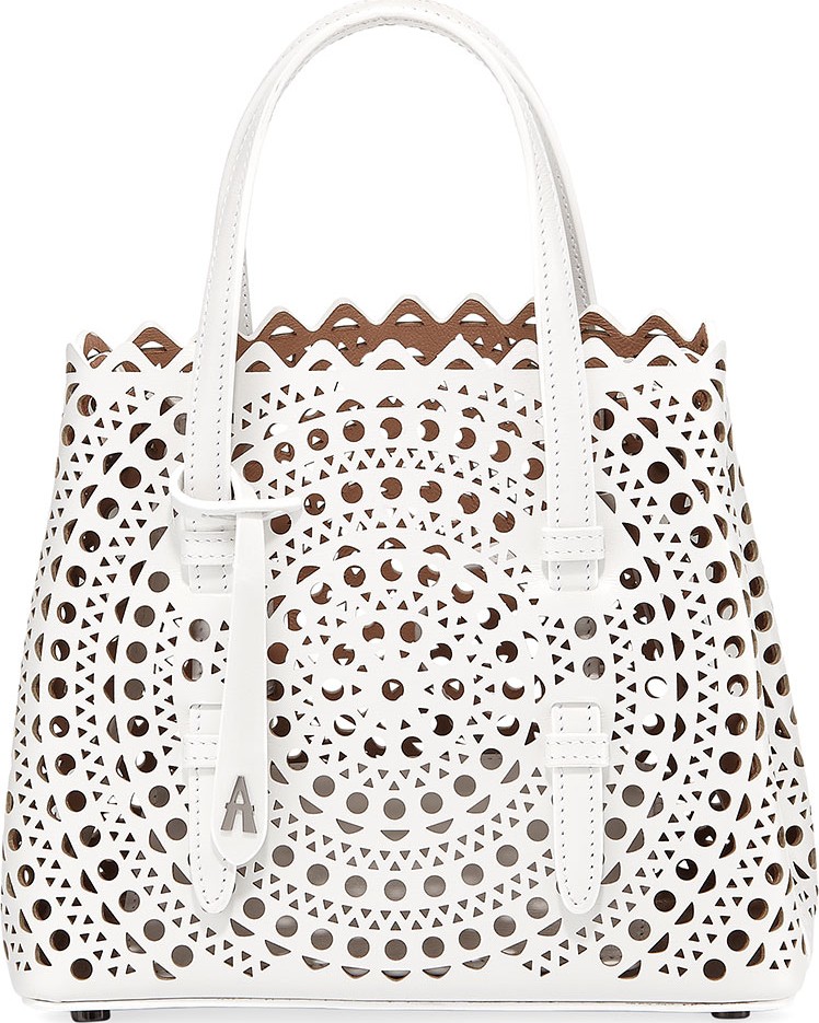 Alaïa Mina Mini Vienne Laser-Cut Tote Bag