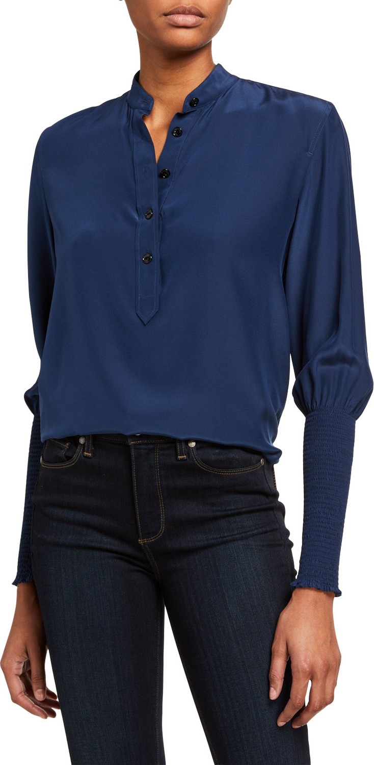 Eileen Fisher Sandwash Slouchy Straight-Leg Crop Pants