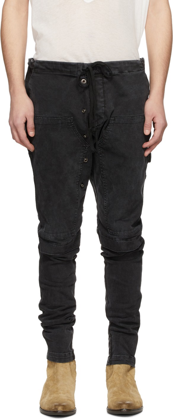 Greg Lauren Black Work Cargo Pants