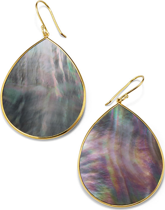 IPPOLITA 18k Polished Rock Candy Large Teardrop Slice Earrings