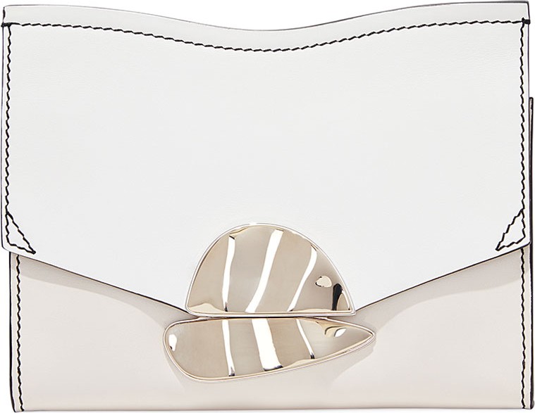 Proenza Schouler Curl Small Chain Smooth Leather Clutch Bag