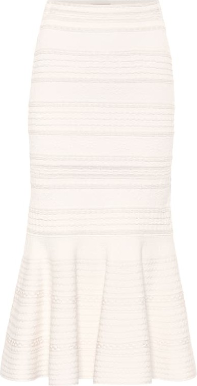 Alexander McQueen Striped midi skirt