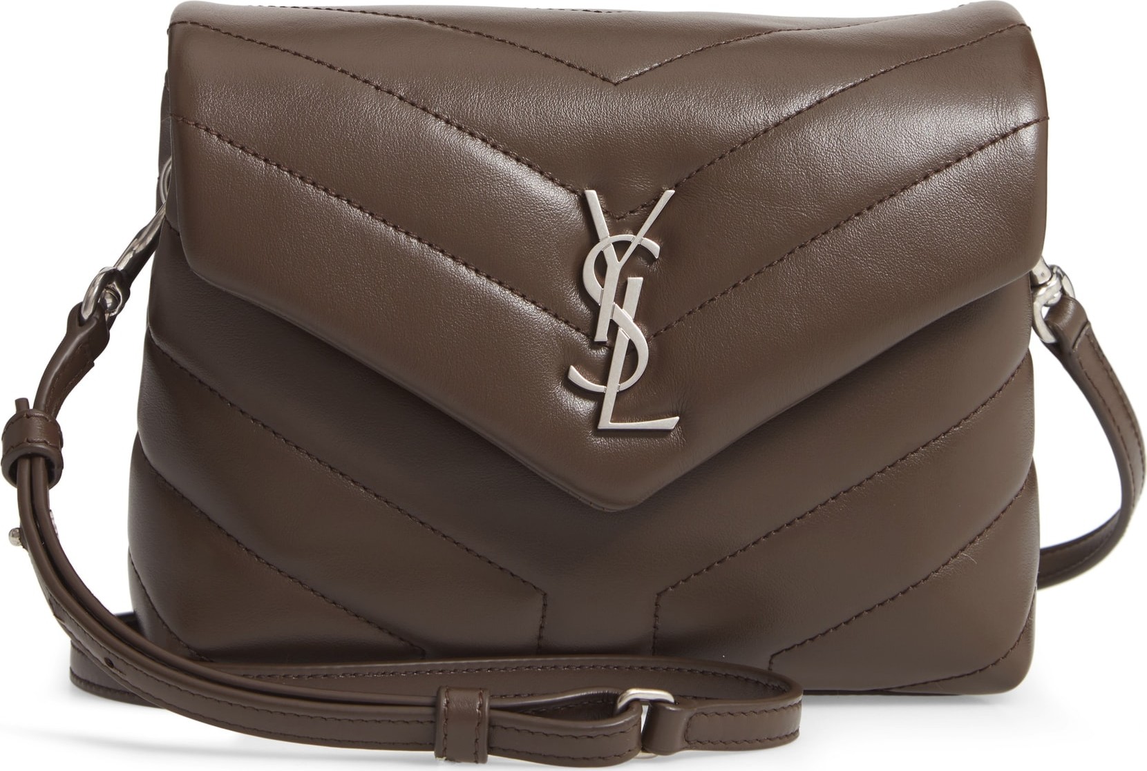 Saint Laurent Toy Loulou Calfskin Leather Crossbody Bag
