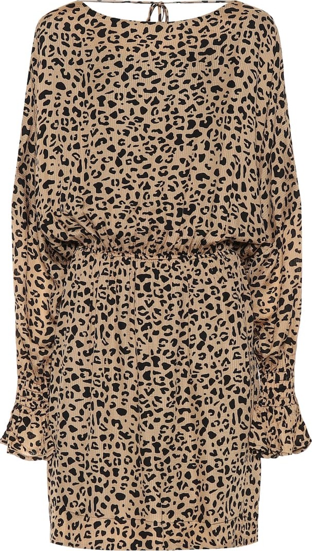 Baum und Pferdgarten Aemily leopard-print minidress