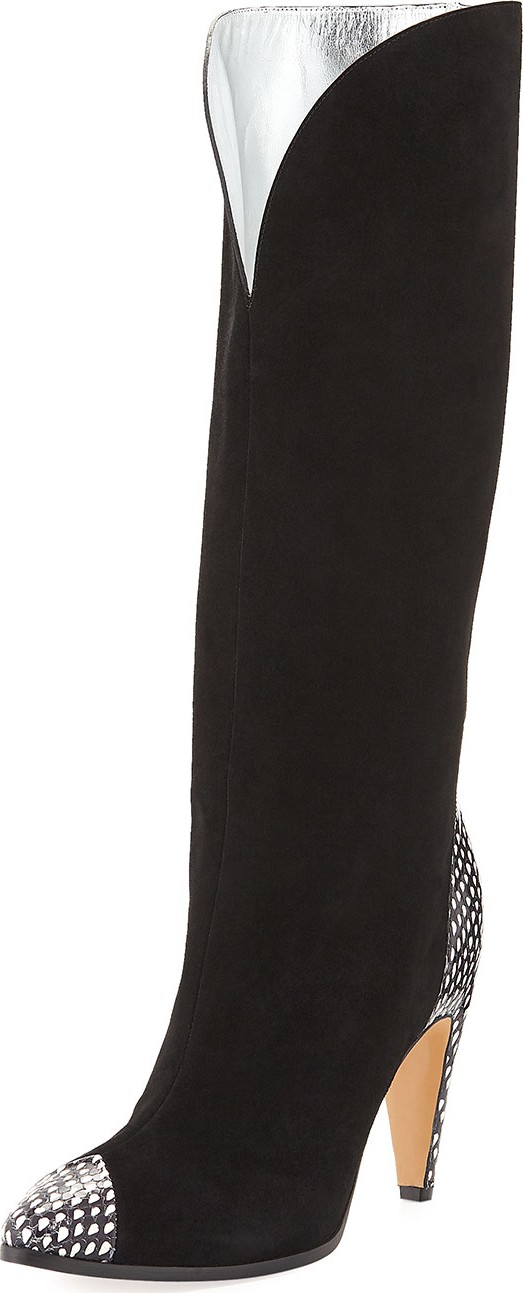 Givenchy Metallic Knee-High Boot