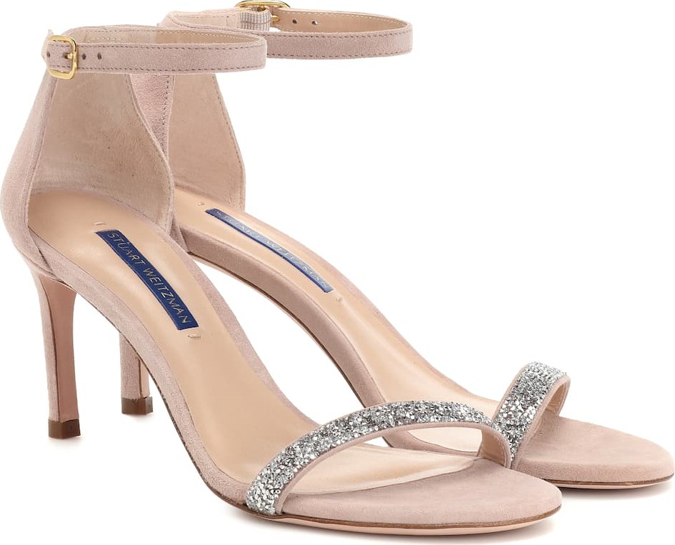 Stuart Weitzman Nunakedstraight suede sandals