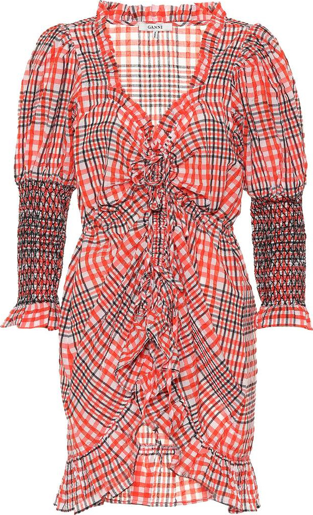 Ganni Checked minidress