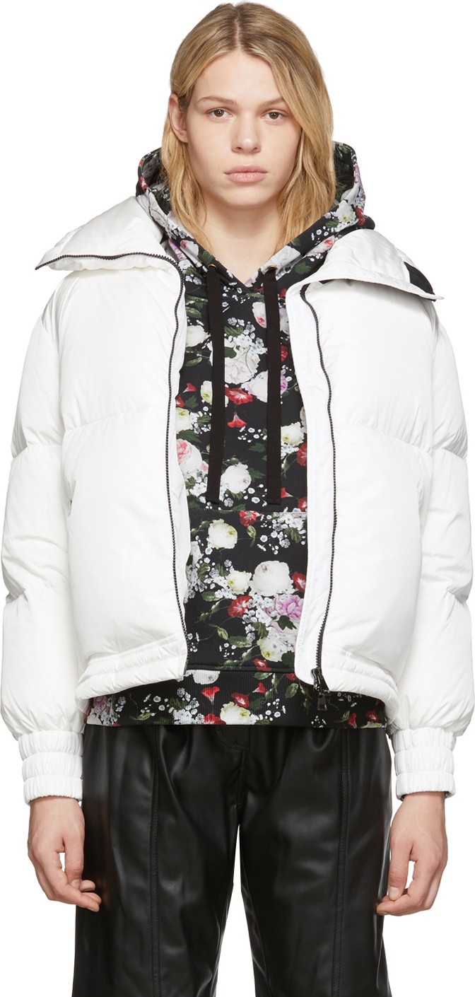 Moncler White Down Inde Jacket