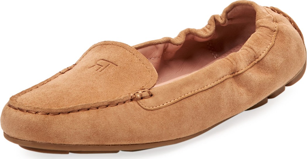 Taryn Rose Kristine Suede Stretch Loafers