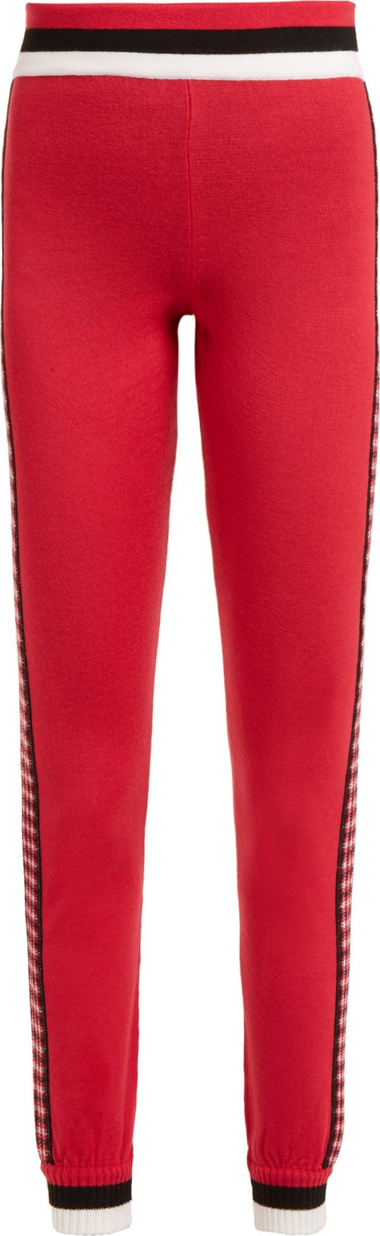 Fendi High-rise checked wool leggings