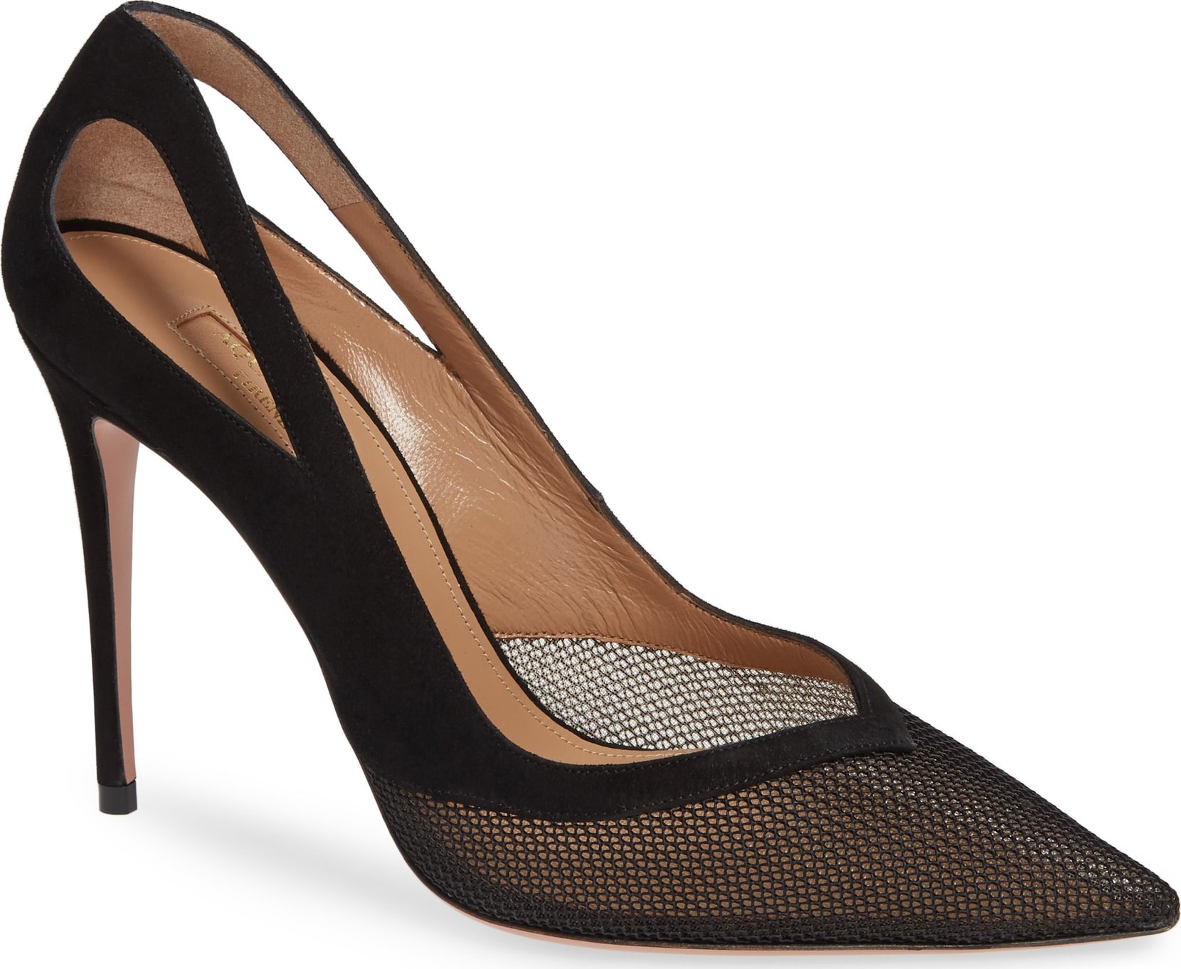 Aquazzura Cutout Mesh Pump