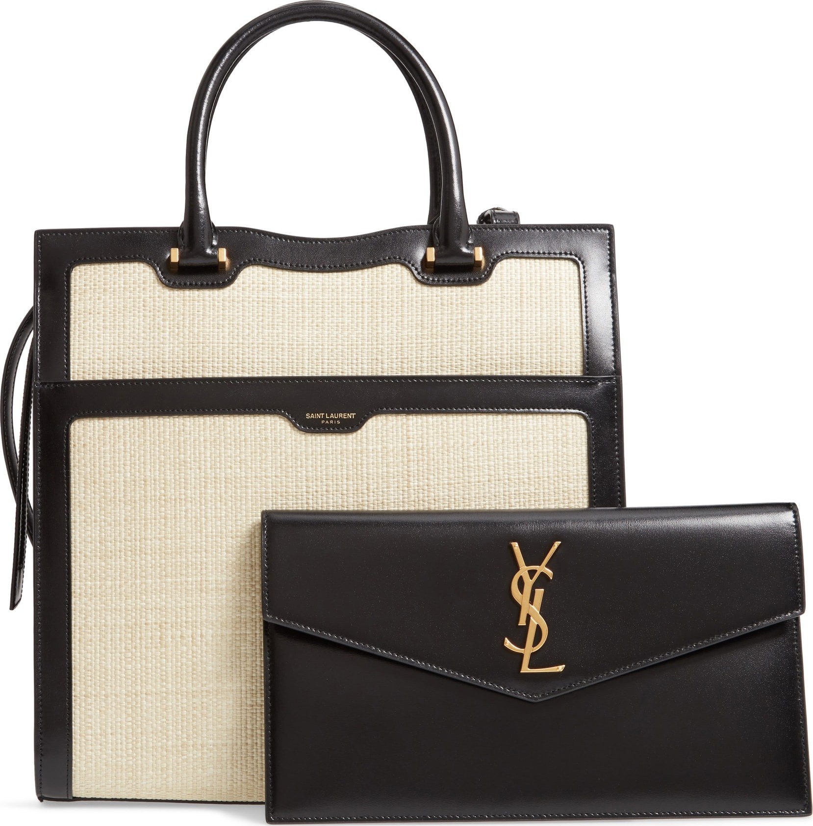 Saint Laurent Medium Uptown Cabas Satchel