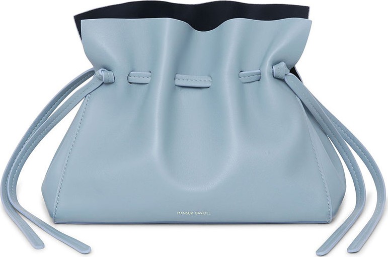 Mansur Gavriel Protea Mini Leather Bucket Bag