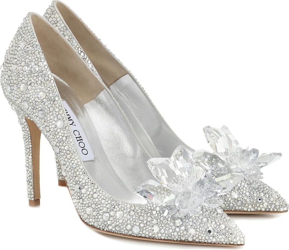 Jimmy Choo Avril crystal-embellished pumps