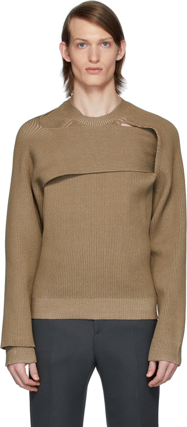 Bottega Veneta Tan Rib Sweater