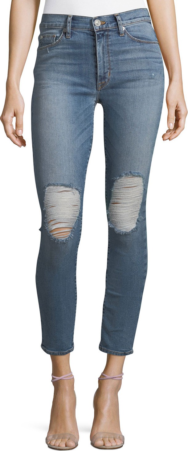 Hudson Barbara High-Waist Super-Skinny Ankle Jeans