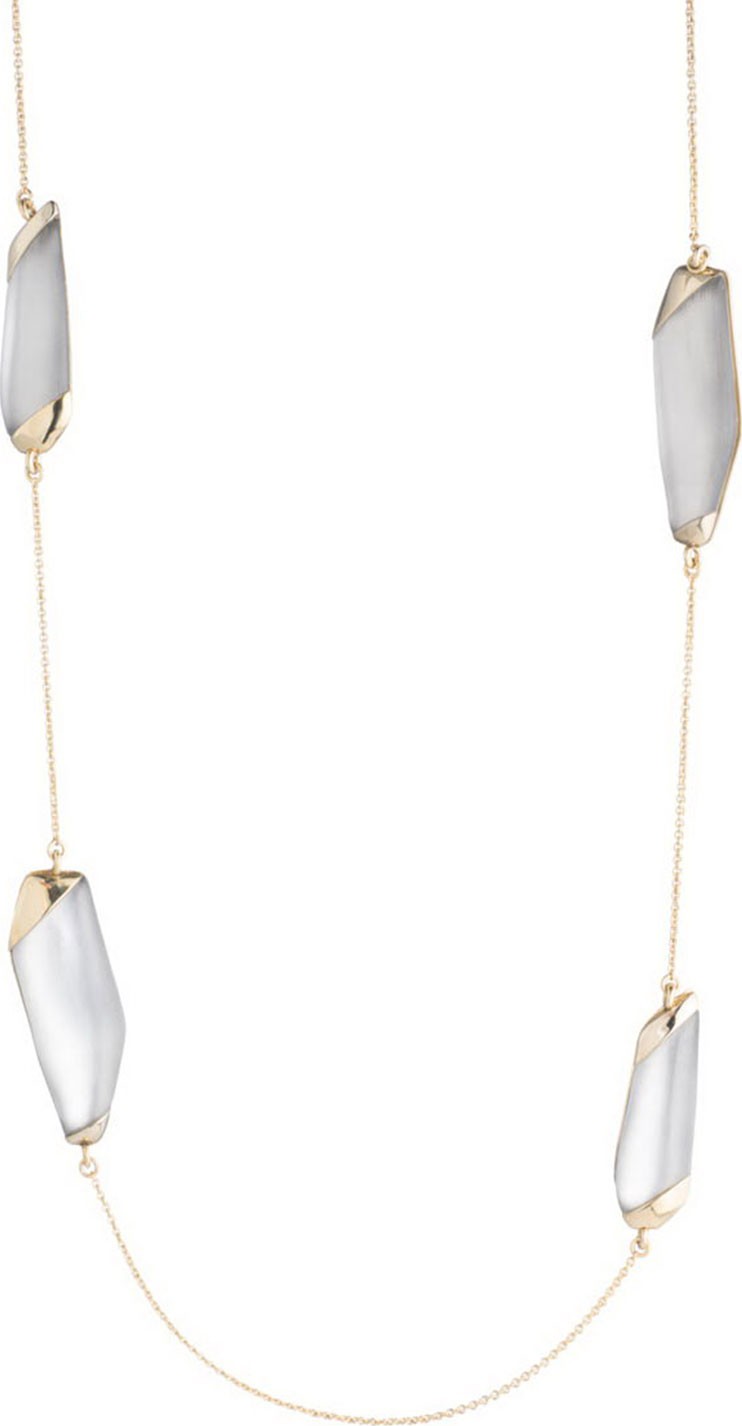 Alexis Bittar Large Lucite® Station Necklace, 36"