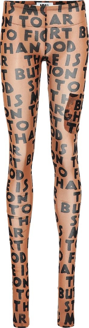MM6 Maison Margiela Printed tights