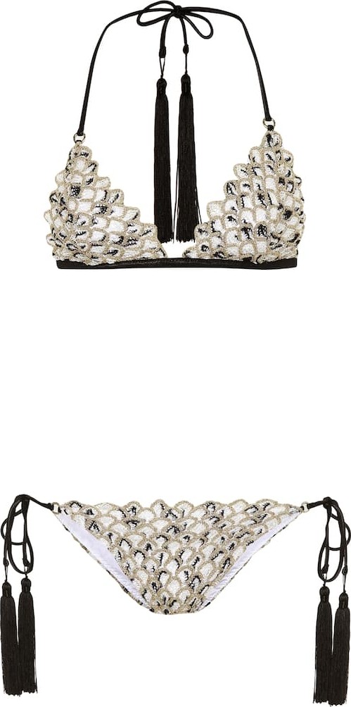 Missoni Metallic crochet bikini