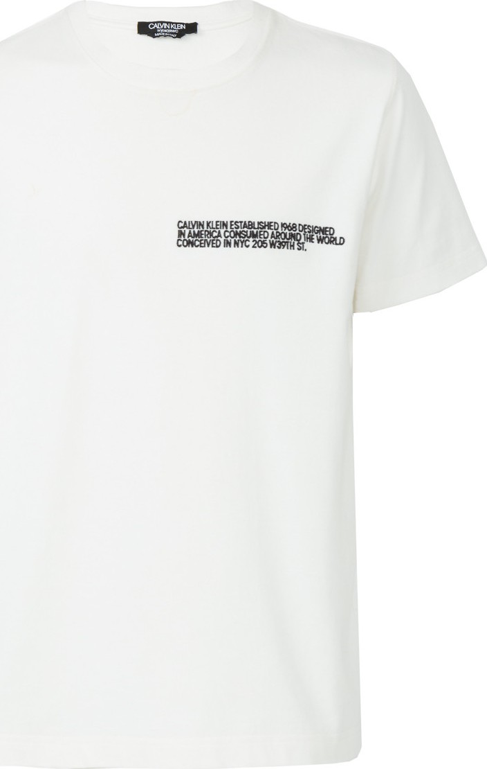 Calvin Klein 205W39NYC embroidered t-shirt