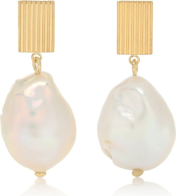 Aliita Barroco 9kt gold and pearl earrings