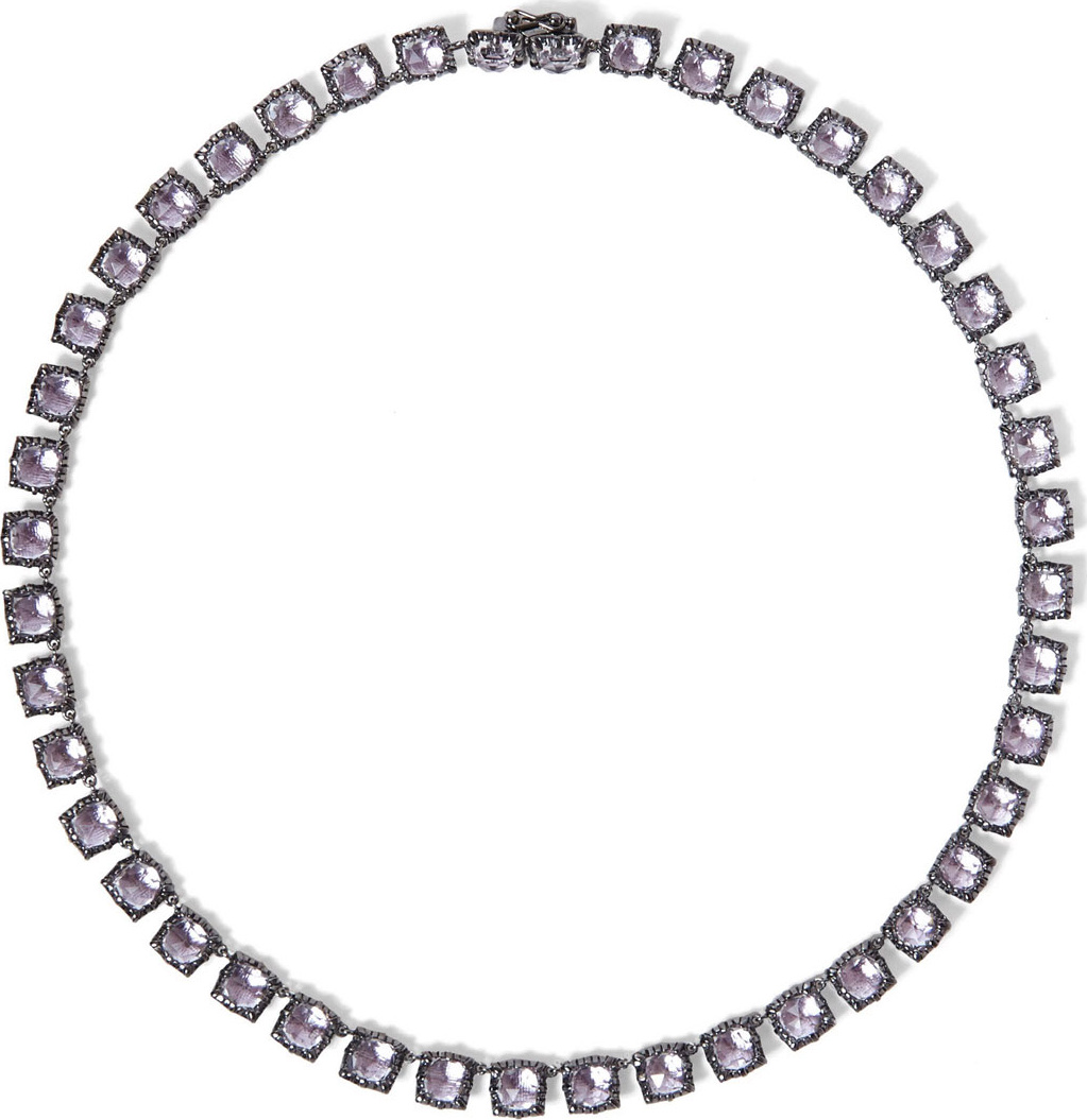 Larkspur & Hawk Bella Mini Riviere Necklace, Ballet