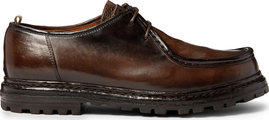 Officine Creative Volcov Polished-Leather Derby Shoes